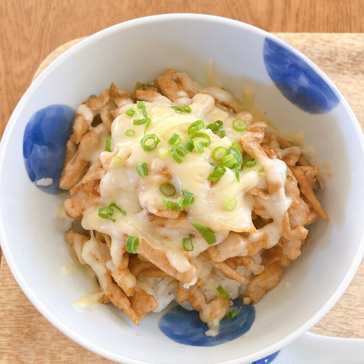 激うま！豚キムチーズ丼！